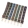 Nueva Bolsa Jacquard Flor de Hielo Colorida con Correa Ancha para el Hombro Accesorios Decorativos Correa para el Hombro Cruzada Correa Larga Engrosada