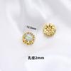 Shajin Gota Aceite Quemado Azul Transferencia Cuentas Duobao Pulsera de Cuentas Macaron Accesorios Anillo para Correr Joyería DIY Cuentas