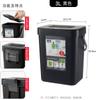 Cubo de basura clasificador creativo para pared sin clavos, para el hogar con tapa, cocina, baño, tamaño grande, colgante de pared