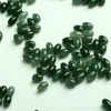 Camino de jadeíta de Myanmar a través de cuentas sueltas Carga A aceite Cuentas de transferencia de jade aceite verde cuentas de arroz verde DIY con cuentas al por mayor