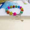 Elegante Pulsera Pequeña Fresca de Alta Gama Delicada de Lujo Ligero Diseño Nicho Corazón de Chica Mori Mariposa Campana Gradiente Joyería