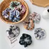Scrunchie de Malha Extra Grande Estilo Fada Coreana Prendedor de Cabelo de Luxo Scrunchie de Renda Dupla Camada Verão