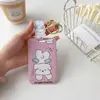 Portatarjetas Hebilla de Extracción Fácil Perro Divertido Moda Dibujos Animados Lindo Estilo Ins Tarjeta de Campus Tarjeta de Comida Cubierta Protectora Acrílica