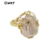 MPR070 Estilo europeu estilo palácio pérola de água doce zircônia transparente ouro 18K design de contorno joia feminina para ocasiões importantes
