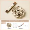 Suporte de Incenso Cerâmico Tradicional Feito à Mão de Fábrica com Design de Peônia, Base para Incenso em Palito, Difusor de Aroma, Presente de Fragrância para Casa