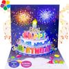 Cartão de Cumprimentos Musical Pop-Up de Aniversário Mais Vendido da Amazon, Desejos de Aniversário, Cartão de Cumprimentos 3D para Aniversário de Amor, Dropshipping