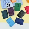Soporte de Tarjeta Plegable Magnético Magsafe Portátil Soporte de Escritorio Multifuncional Funda para Tarjeta de Teléfono de Cuero PU