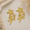 Acessórios para Joias DIY Patches Estilo Antigo Peças de Flor de Ferro Flores e Plantas Decorativas de Quatro Cores Peças de Flor de Grama Pequena de Cinco Folhas
