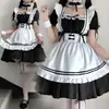 Bonito y suave traje de sirvienta japonesa Lolita para chica, ropa exterior diaria, traje de sirvienta con tirantes de leche, disfraz de animación para actuación en el escenario