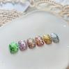 Lentejuelas de purpurina para uñas japonesas y coreanas simples para combinar con todo, Reina de banquete Súper Flash hada Red de celebridades macarrón Parche fresco