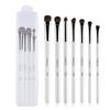 Set de 7 Brochas de Maquillaje Rancai, Brocha para Sombras de Pelo de Caballo Puro, Herramientas para Maquillaje de Ojos Ahumados, Suministro Directo del Fabricante