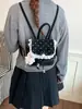 Bolsa de Lunares con Lazo para Mujer 2026 Verano Nueva Moda Bolso de Moda Fresco con Adorno de Encaje Mochila Pequeña para Salidas Diseño de Nicho