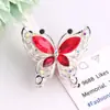 Cuentas de Mariposa de Doble Cara con Agujero Pasante Pulsera de Cristal Hecha a Mano Cuentas con Agujero Recto Accesorios para Llavero de Teléfono DIY Collares