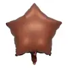 Globos de Papel de Aluminio de Estrella de Cinco Puntas de 18 Pulgadas Transfronterizos Globos de Estrella de Color Sólido Decoración de Fiesta de Cumpleaños de Papel de Aluminio Venta al Por Mayor