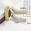 Novo grampo de cabelo retrô estilo chinês com acabamento de diamantes brilhantes e base de brocado Song, clipe simples para franja, acessório para Hanfu e cheongsam