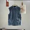 Chaleco deportivo para pareja de estilo montañés para exteriores, absorbente de humedad y transpirable, con forro de forro polar cálido, con cuello alto. 13671