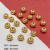 Plata S925 Chapada en Oro Diamante Incrustado Meteorito Cuentas Espaciadoras Accesorios para Joyería DIY Agujero Pasante Cuentas Sueltas Pulsera Collar Cuentas Espaciadoras