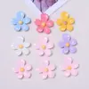 Flores Pequeñas de Colores, Flores Brillantes de Cinco Pétalos, Accesorios de Resina, Accesorios para el Cabello DIY, Pinzas para el Cabello, Adornos para el Cabello, Pasadores, Pegatinas para Fundas de Teléfono, Materiales