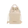 2026 Nuevo Moderno Elegante Popular Bolso de Mano de Perlas Personalidad Cordón Cadena Hombro Único Cruzado Pequeño Cuadrado