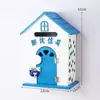 Muebles para el Hogar Estilo Pastoral Buzón de Guardería Buzón de Mensajes Buzón de Madera Buzón de Sugerencias Decoraciones de Casitas de Madera Pequeñas