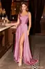 2026 Amazon Europa América Transfronteiriço Longo Vestido de Noite Emagrecedor Alças Sexy Fenda Alta Vestido de Baile Vestido de Noite Saia Cor Sólida