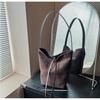 Bolsa Retrô de Outono e Inverno de Grande Capacidade para Mulheres 2025 Nova Popular Versátil Bolsa de Ombro Moda Fosca Bolsa Tote para Trabalho