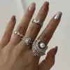 Anillo Geométrico Irregular de Textura Exquisita, Estilo Nuevo Transfronterizo, Lujo Ligero de Gama Alta para Mujer, Anillo Hueco Simple Personalizado