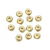 Oro de 14K rectangular recto cuenta pulida hecha a mano DIY pulsera collar cara cortada recta cuenta pulida accesorios de joyería materiales