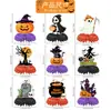 Decoraciones temáticas de Halloween transfronterizas, artículos para fiestas, decoraciones de calabaza para mesa, centros de mesa de panal, hechos a medida