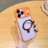 Funda de teléfono con soporte tipo piel para iPhone 17 Pro Max, Succión magnética mate, Cubierta protectora con película para lente para Apple 16