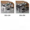 Mesa de jantar retangular comercial e cadeiras para refeitórios, estabelecimentos de jantar domésticos, restaurantes de fast-food, mesas de café da manhã e lanchonetes