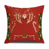 Fronha de Almofada de Rena de Natal Fofa Criativa Amiga da Pele Casa Decoração de Quarto Encosto Encosto de Carro