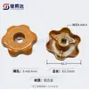 Accesorios de Perilla de Válvula de Control para Distribuidor de Agua de Calefacción por Suelo Válvula de Control de Calefacción Manija Giratoria Válvula de Bola Geotérmica Válvula de Ángulo para Calefacción de Agua