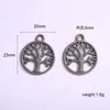 Venta Caliente Transfronteriza Joyería de Aleación Árbol de la Vida Accesorios Materiales para Pulsera Collar Pendiente DIY Fabricante Mayorista