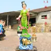 Nuevas Estatuas de Zorro de Nueve Colas de Resina Zorro Macho Zorra Hija Emperatriz Adornos Niña Hogar Estatuas de Buda