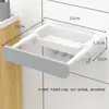 Estante para Lavabo sin Taladro Estante de Almacenamiento para Baño Montado en la Pared para Lavabo Inodoro Hogar Estante de Baño Retráctil