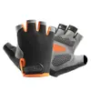 Guantes de Medio Dedo para Hombres y Mujeres, Antideslizantes, Resistentes al Desgaste, Transpirables, Guantes para Ciclismo al Aire Libre, Almohadillas de Palma de Silicona, Guantes de Entrenamiento Deportivo y Fitness
