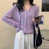 Cárdigan de punto verde Aocado para mujer, prenda exterior de verano, top fino para la clavícula, camisa de seda helada para aire acondicionado, chaqueta de manga larga