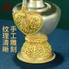 Adornos de Olla Pemba Hechos a Mano en Nepal Cobre Dorado Plata Tallado Purificador de Agua Adornos de Olla Pemba para el Hogar en Interiores