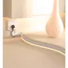 Capa autoadesiva de proteção de fios para parede, canaleta de borracha PVC anti-pisoteio, 3 metros
