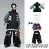 Roupas da Moda Street Dance Infantil Hip Hop Meninos Jaqueta Estilo Funcional Conjunto Jovem Legal Bonito Roupas de Performance Dança de Rua Moda