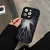 Funda para teléfono Apple 16pro con diseño oscuro mirando al abismo, iPhone 14plus, personalidad 13promax, suave X