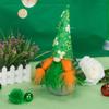 Decoración Transfronteriza del Día de San Patricio Muñeco sin Rostro Muñeco Vaso Rudolph Cornudo Festival Diseño del Lugar