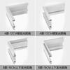 Lámpara de línea integrada de párpado doble montada en Ming, sin techo, lavado de techo arriba y abajo, línea de esquina superior de pared, sala de estar, línea de yeso, lámpara LED de techo