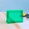 Sacos Autocelantes de PVC Personalizados, Sacos Transparentes para Cosméticos, Sacos com Zíper, Sacos de Presente, Sacos Tridimensionais para Armazenamento de Artigos de Higiene Pessoal de Viagem