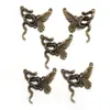 Acessórios DIY em liga cobra enrolada borboleta animal pingente liga prata brilhante cobra borboleta colar pulseira grampo de cabelo material