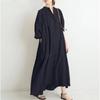 Vestido de camisa plus size solto sobre o joelho longo cardigan algodão linho camisa inferior temperamento manga comprida mulheres