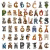 50 Letras de Desenho Animado Transfronteiriças, Adesivos de Grafite de Animais, Kit para Diário DIY, Maleta, Adesivos Decorativos para Copo de Água, Guitarra