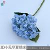Hortênsia Pequena de Verão Infinito 3D Ramo Único Hortênsia com Toque de Mão Arco de Flores para Hotel Arco de Flores Flor Artificial Paisagem de Casamento Flor Falsa