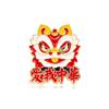 Série Celebração do Dia Nacional Broche de Metal Panda Primeiro Coração Inesquecível Ame-me Decoração Leão Desperto Chinês
